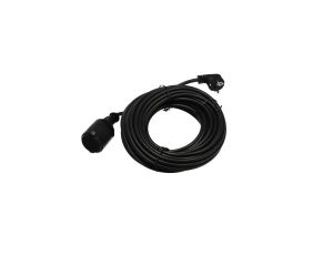 Przedłużacz ogrodowy czarny 15m (3X1,5mm) IP44, gniazdo Schuko HOROZ ELECRIC