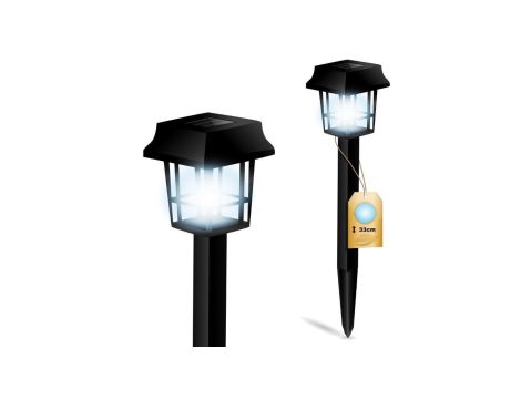 Lampa Solarna Ogrodowa LED Wbijana Latarenka IP44 33cm Czujnik Zmierzchu ASTRUM LUMILED