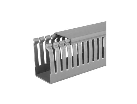 Kanał grzebieniowy 40x60mm szary korytko kablowe z pokrywą NEKU / 2 m /