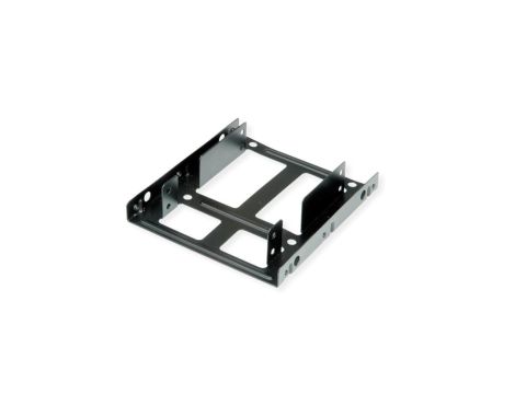 Adapter montażowy ROLINE, ramka 3,5 cala na 2x 2,5 HDD/SSD, metal, czarny
