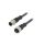 M12A10ML12AFLSB001 Kabel do czujników/automatyki 10PIN M12-M12 1m wtyk wtyk