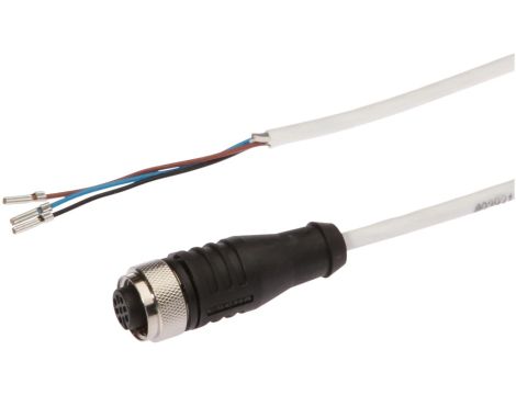Kabel połączeniowy, 10m, M12 żeński (gniazdo) 3pin prosty, Końcówka wolna, 3x0,34mm, VKA0H025