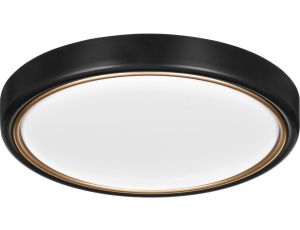 Nowoczesny plafon sufitowy LED Activejet VERDI B/G Czarno - Złoty 23W