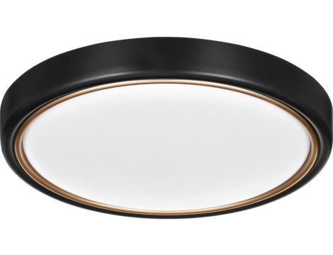 Nowoczesny plafon sufitowy LED Activejet VERDI B/G Czarno - Złoty 23W