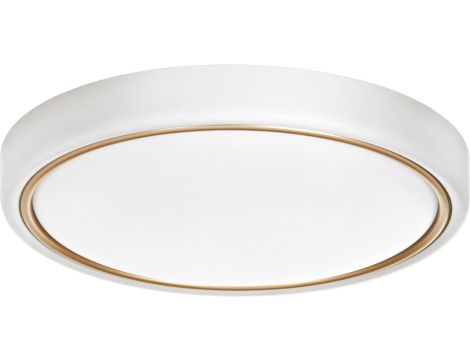 Nowoczesny plafon sufitowy LED Activejet VERDI W/G Biało - Złoty 23W