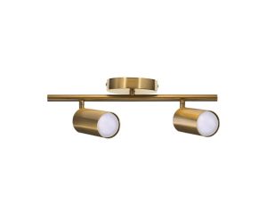 Listwa reflektorowa podwójna złota sufitowa ścienna Activejet SPECTRA kinkiet GU10 do salonu
