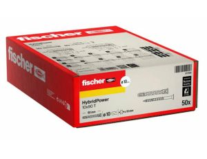 FISCHER KOŁEK HYBRIDPOWER 10x90 /50szt. TORX OGNIOODPORNY