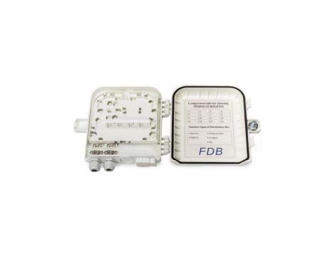 Mufa przełącznica światlowodowa FO na 8 adapterów SC simplex IP65 zamykana na klucz