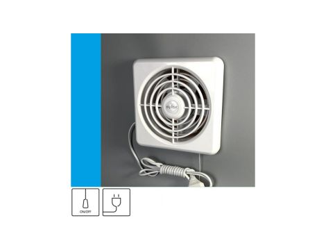 Wentylator domowy Classic 150 przewód z wtyczką, fi 150 mm, kolor biały