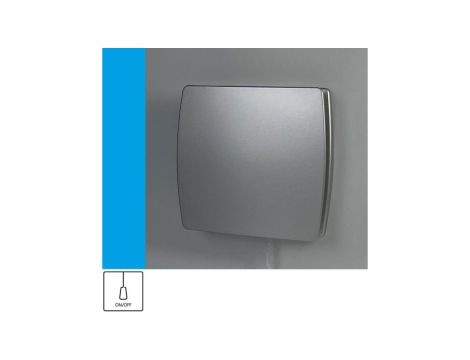 Wentylator domowy Eol F10PSF przełącznik pociągany, fi 100 mm, kolor srebrny