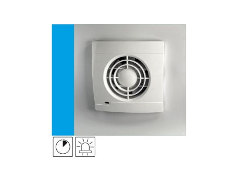 Wentylator domowy Aero VS100T kontrolka LED, wyłącznik czasowy, fi 100 mm, kolor biały