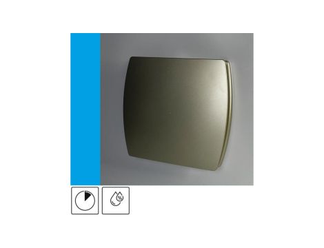 Wentylator domowy Eol F12HTGF czujnik wilgotności z opóźnieniem czasowym, fi 120 mm, kolor złoty