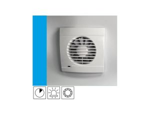 Wentylator domowy Vulkan RK100T łożysko kulkowe, wyłącznik czasowy, kontrolka LED, fi 100 mm, kolor biały