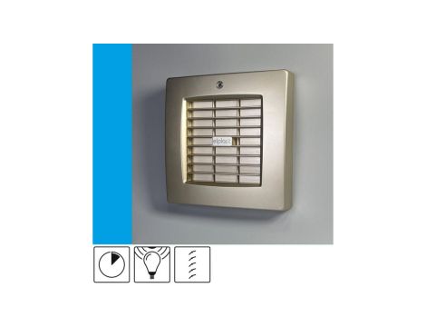 Wentylator domowy Atol 100AFTGF automatyczna żaluzja, fotokomórka z opóźnieniem czasowym, fi 100 mm, kolor złoty