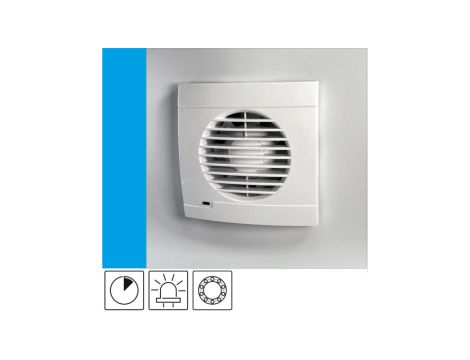 Wentylator domowy Aero RK100T kontrolka LED, łożysko kulkowe, wyłącznik czasowy, fi 100 mm, kolor biały