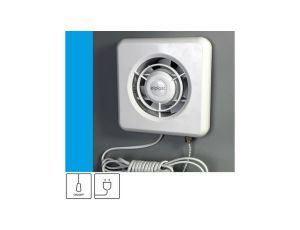 Wentylator domowy Classic 100 przewód z wtyczką, fi 100 mm, kolor biały