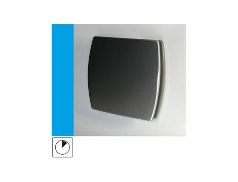 Wentylator domowy Eol F12TINOX wyłącznik czasowy, fi 120 mm, front stalowy