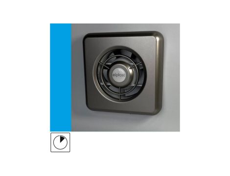 Wentylator domowy Classic 100TSF wyłącznik czasowy, fi 100 mm, kolor srebrny