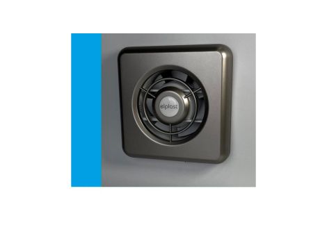 Wentylator domowy Classic 100BSF STANDARD, fi 100 mm, kolor srebrny