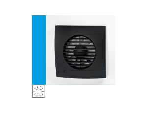 Wentylator domowy Vulkan RS100L Onyx kontrolka LED, fi 100 mm, kolor czarny