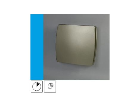 Wentylator domowy Eol F10HTGF czujnik wilgotności z opóźnieniem czasowym, fi 100 mm, kolor złoty