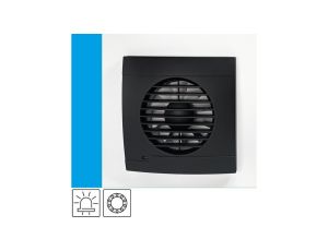 Wentylator domowy Vulkan RK100L Onyx łożysko kulkowe, kontrolka LED, fi 100 mm, kolor czarny