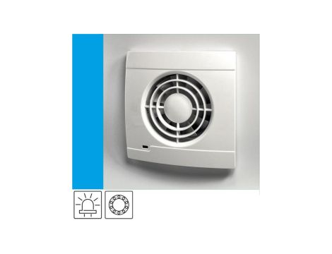 Wentylator domowy Vulkan VK100L kontrolka LED, łożysko kulkowe, fi 100 mm, kolor biały