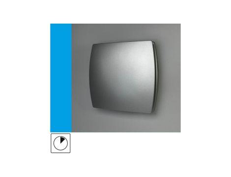 Wentylator domowy Eol F15TSF wyłącznik czasowy, fi 150 mm, kolor srebrny