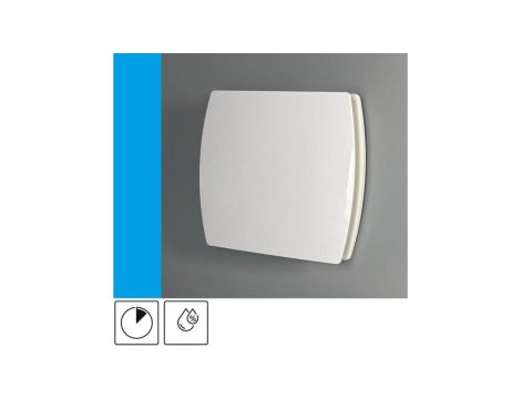 Wentylator domowy Eol F12HT czujnik wilgotności z opóźnieniem czasowym, fi 120 mm, kolor biały