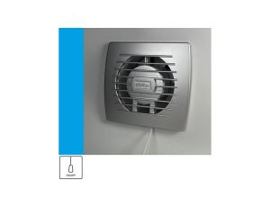 Wentylator domowy Eol 100PSF przełącznik pociągany, fi 100 mm, kolor srebrny