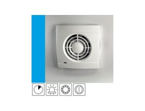 Wentylator domowy Aero VK100T+ kontrolka LED, klapka zwrotna, łożysko kulkowe, wyłącznik czasowy, fi 100 mm, kolor biały