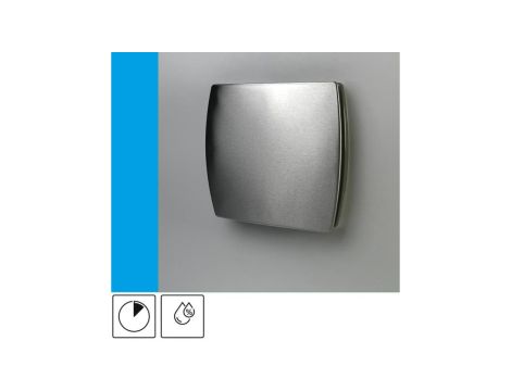 Wentylator domowy Eol F15HTINOX czujnik wilgotności z opóźnieniem czasowym, fi 150 mm, kolor biały