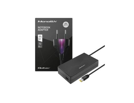 Qoltec Zasilacz do laptopa Lenovo 180W 20V 9.0A Slim tip+pin +kabel zasilający