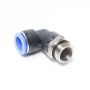 Złączka pneumatyczna wtykowa kątowa do węża fi 14 mm, G 1/2 GZ, tworzywo sztuczne - 3