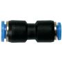 Złączka pneumatyczna redukcyjna wtykowa prosta przelotowa do węża fi 10-6 mm, tworzywo sztuczne - 2