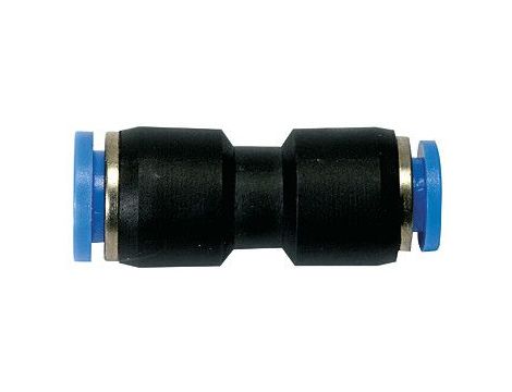 Złączka pneumatyczna redukcyjna wtykowa prosta przelotowa do węża fi 10-8 mm, tworzywo sztuczne