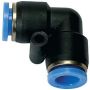 Złączka pneumatyczna wtykowa kątowa do węża fi 16 mm, tworzywo sztuczne - 2