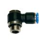 Złączka pneumatyczna wtykowa kątowa banjo G 1/8 GZ do węża fi 4 mm, tworzywo sztuczne - 2