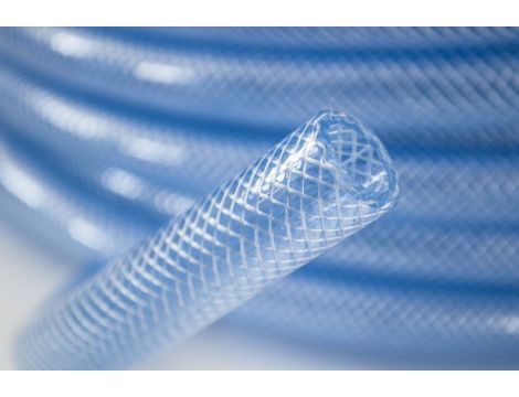 Wąż z tworzywa przezroczysty PVC techniczny fi 9x2,5 mm, 15 bar, zbrojony, rolka 25 m - 2