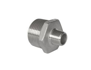 Nypel redukcyjny nierdzewny R 3/8 GZ - R 1/4 GZ, stal 316