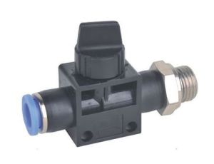 Zawór wtykowy 3/2 z odpowietrzeniem G 1/4 GZ do węża fi 10 mm, tworzywo sztuczne