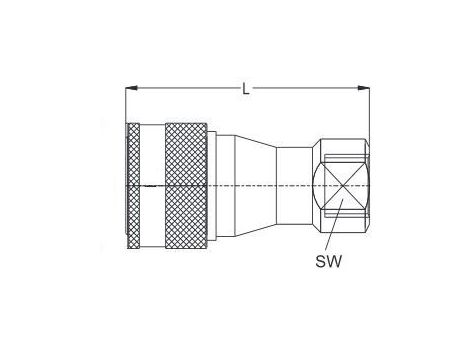 Szybkozłącze hydrauliczne ISO B obustronnie odcinające G 1/8 GW, stal ocynkowana, NBR - 2