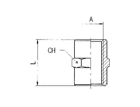Mufa G 3/4 GW, gwint wewnętrzny, mosiądz niklowany - 2