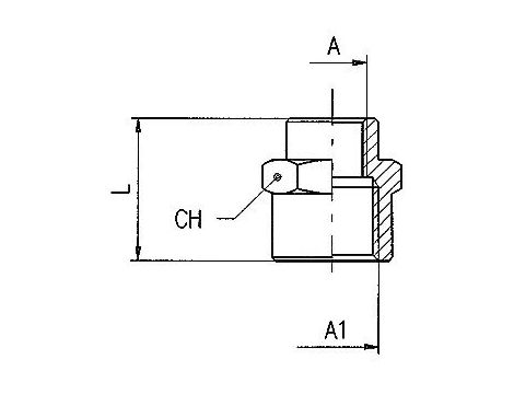 Mufa gwintowana redukcyjna G 1/8 GW - G 1/2 GW, mosiądz niklowany - 2