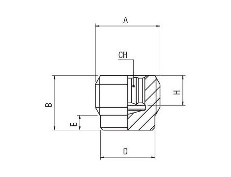 Korek imbus G1/8z, MN - 2
