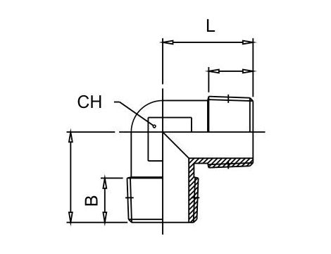 Kolanko gwintowane G 1/2 GZ, mosiądz niklowany - 2