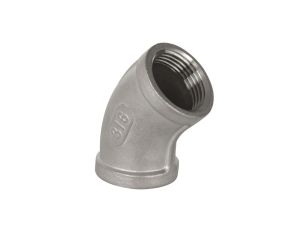 Kolanko gwintowane nierdzewne 45 stopni G 1/2 GW, stal 316