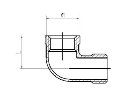 Kolanko gwintowane nierdzewne G 1/4 GW/GZ, stal 316 - 3