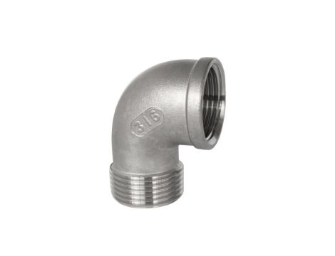 Kolanko gwintowane nierdzewne G 3/8 GW/GZ, stal 316 - 2