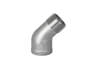 Kolanko gwintowane nierdzewne 45 stopni G 1 GW/GZ, stal 316